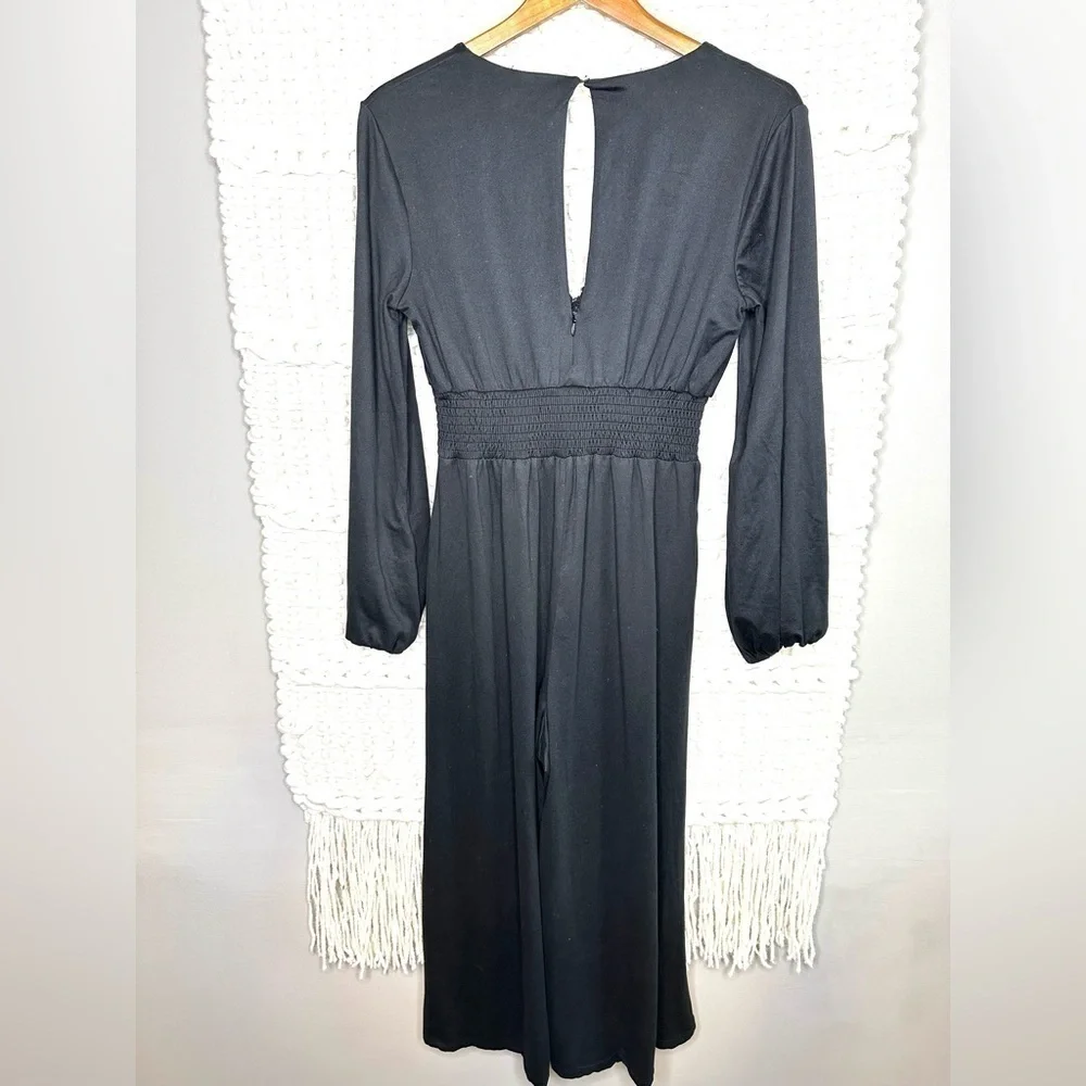 Anthropologie Hutch Wide Leg V Neck Jumpsuit